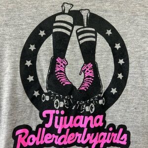 Rare Tijuana Roller Derby Girls Graphic Tee in small